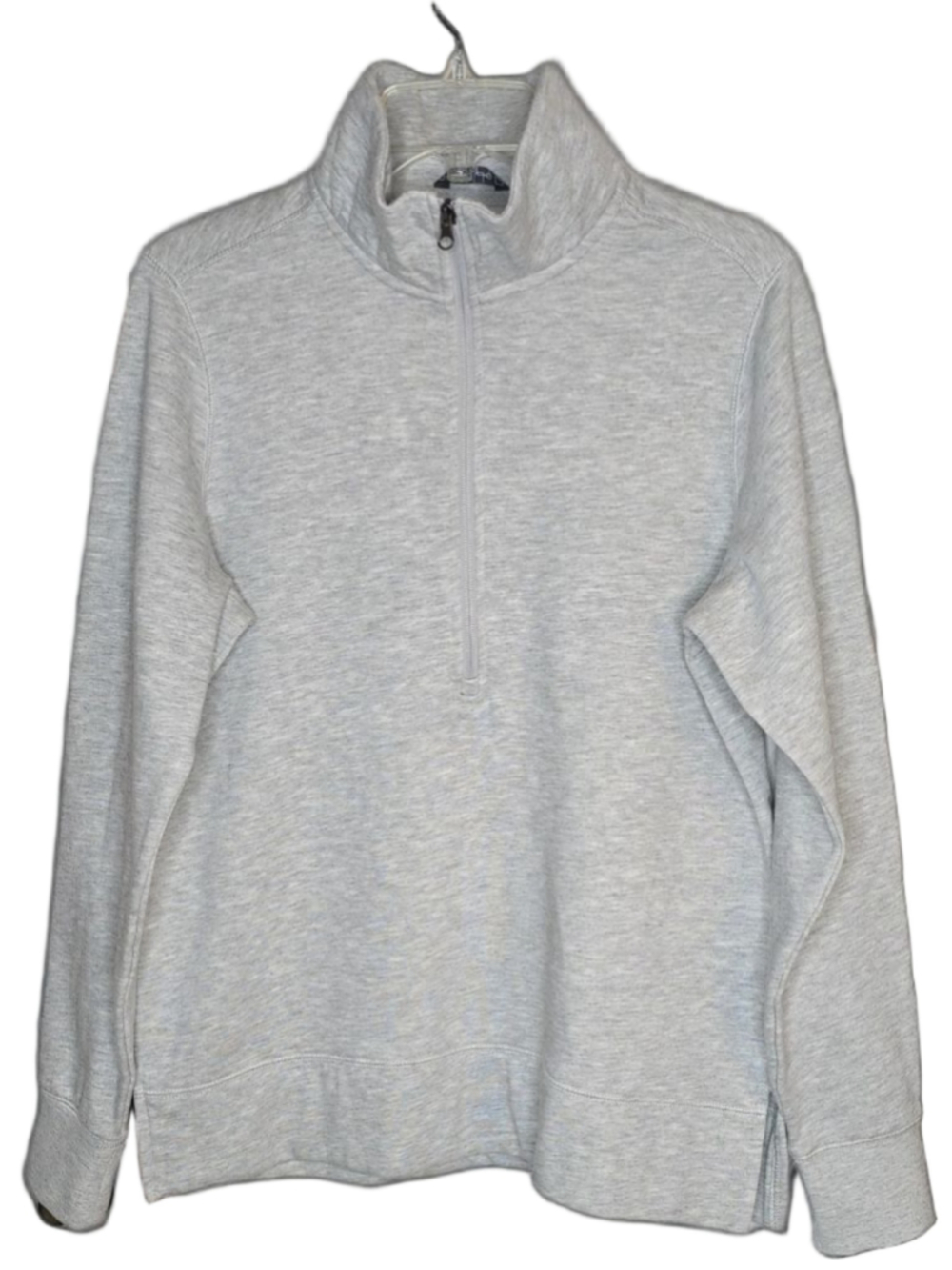 Trimark Women’s Quarter Zip Pullover Large Gray NWT Mock Neck Sweatshirt Fleece